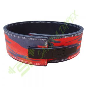 Sublimation Red/Black Camo Lever Buckle Belt